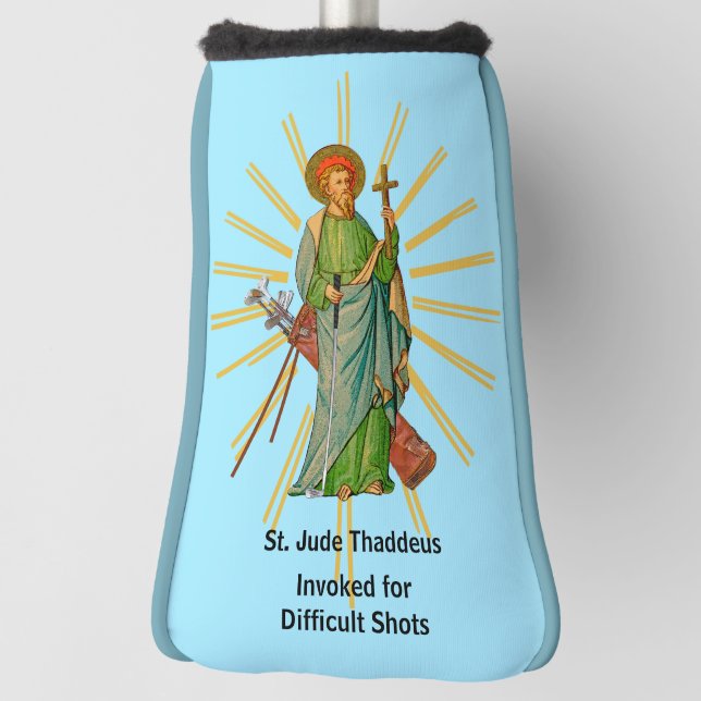 St Jude Thaddeus, Invoked for Difficult Golf Shots Golf Head Cover (Rotate 90)