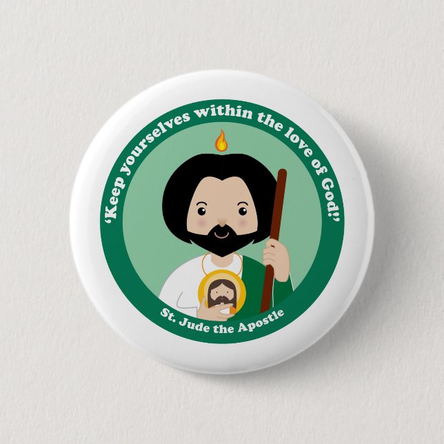 St. Jude the Apostle 2 Inch Round Button (Front)
