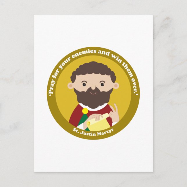 St. Justin Martyr Postcard (Front)