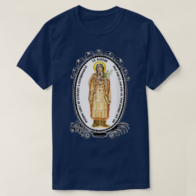 St Kateri Tekakwitha Catholic Saint Lily of the Mo T-Shirt (Design Front)