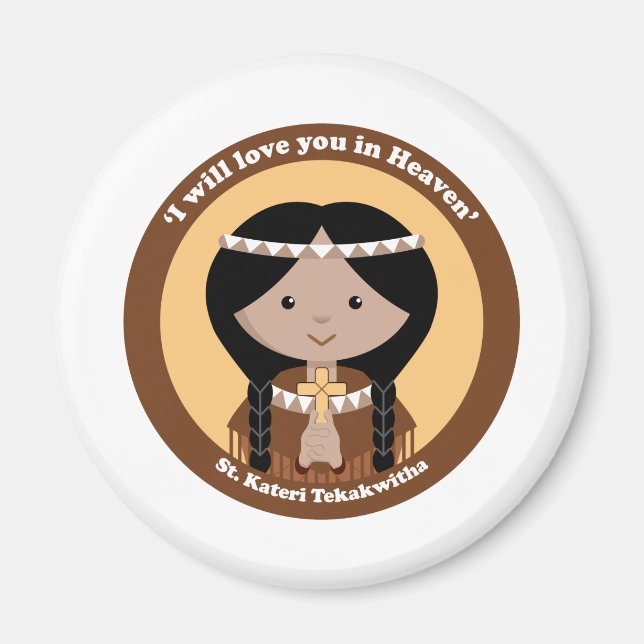 St. Kateri Tekakwitha Magnet (Front)