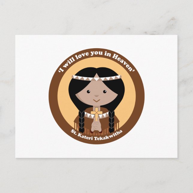 St. Kateri Tekakwitha Postcard (Front)