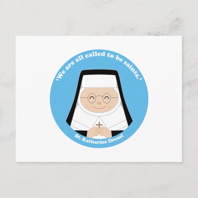 St. Katharine Drexel Postcard (Front)