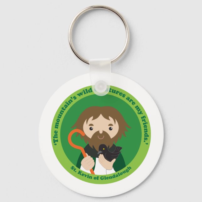 St. Kevin of Glendalough Keychain (Front)