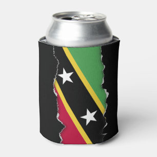 St. Kitts and Nevis Flag Can Cooler