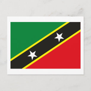 St. Kitts and Nevis Flag Postcard