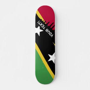 St. Kitts and Nevis Flag Skateboard