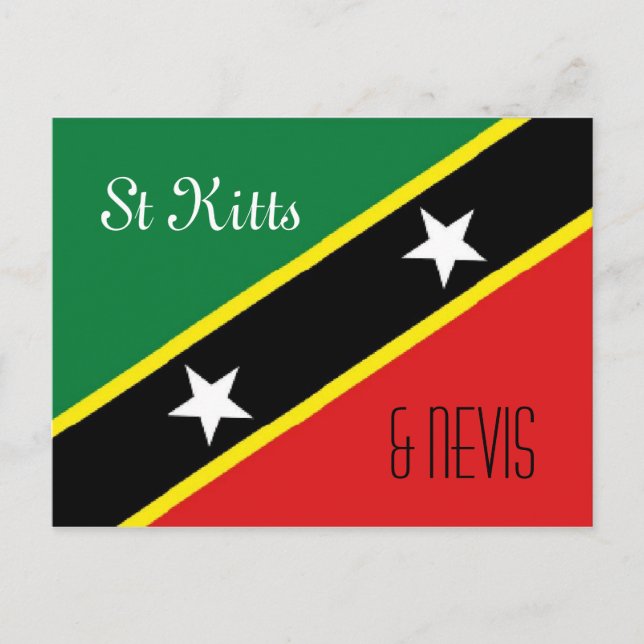 St Kitts and Nevis postcard (Front)