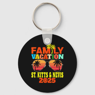 St. Kitts And Nevis Vacation Family Vacation 2025 Keychain