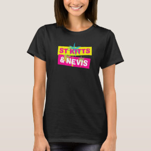 St Kitts And Nevis Vacation Souvenir Palm Trees Cr T-Shirt
