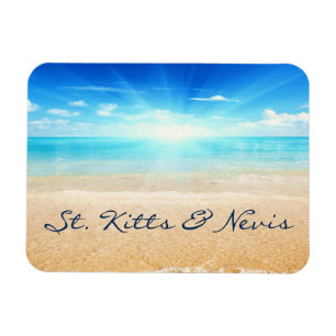 St. Kitts & Nevis beach sunrise Magnet
