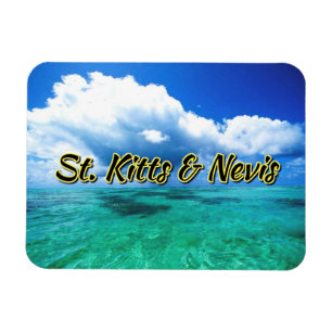 St. Kitts & Nevis sea sky Magnet