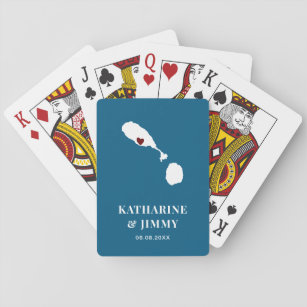 St. Kitts & Nevis Wedding Favour Deck of Cards, Ma Playing Cards