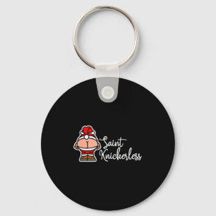 St. Knickerless Funny Mooning Santa Claus Christma Keychain