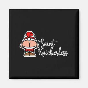 St. Knickerless Funny Mooning Santa Claus Christma Magnet