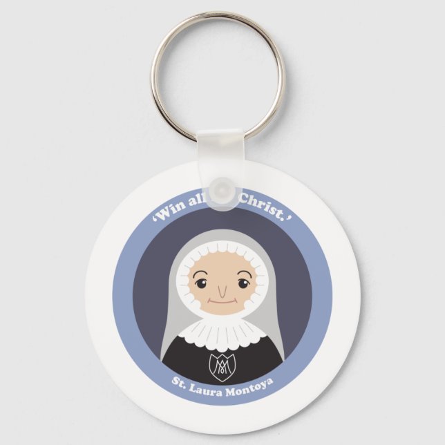 St. Laura Montoya Keychain (Front)