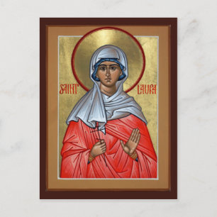 St. Laura Prayer Card