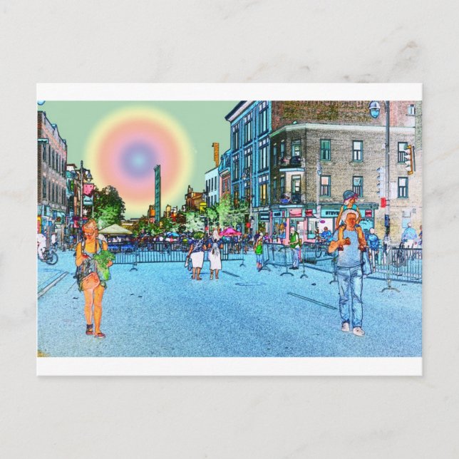St Laurent Street Postcard (Front)