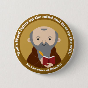 St. Lawrence of Brindisi 2 Inch Round Button