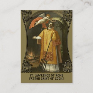 St. Lawrence of Rome, Patron Saint of Cooks Business Card