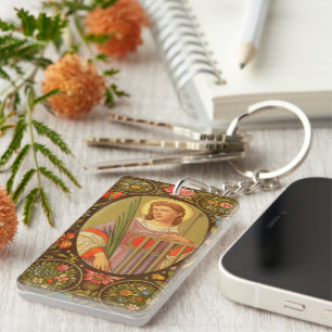St. Lawrence of Rome (PM 04) Customizable Keychain