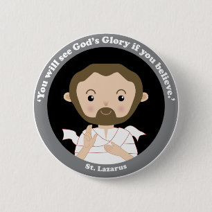 St. Lazarus 2 Inch Round Button