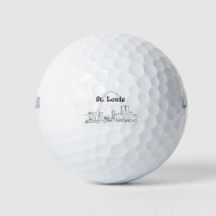 St. Louis Arc Vacation Drawing Vacation Art Travel Golf Balls