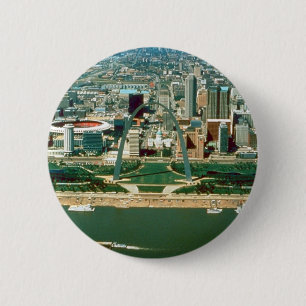 St. Louis Arch and Skyline 2 Inch Round Button