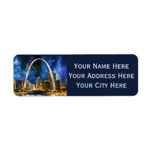 St. Louis Arch Return Address Labels