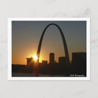 St. Louis Arch Sunset Postcard