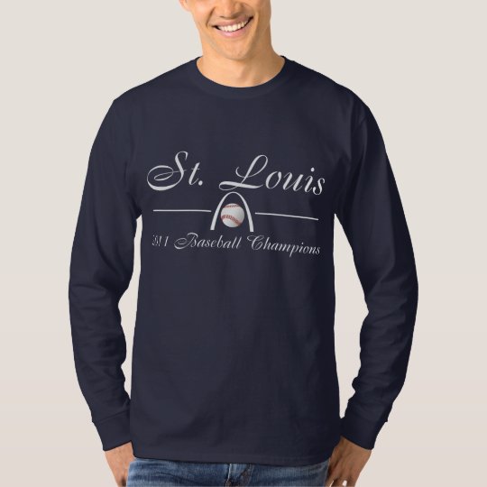 St Louis Baseball Champion Navy Longsleeve T-shirt