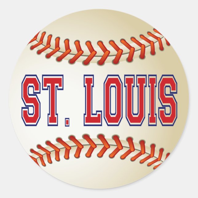 ST. LOUIS BASEBALL CLASSIC ROUND STICKER (Front)