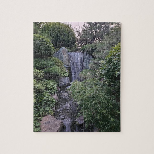St. Louis Botanical Garden waterfall Jigsaw Puzzle (Vertical)