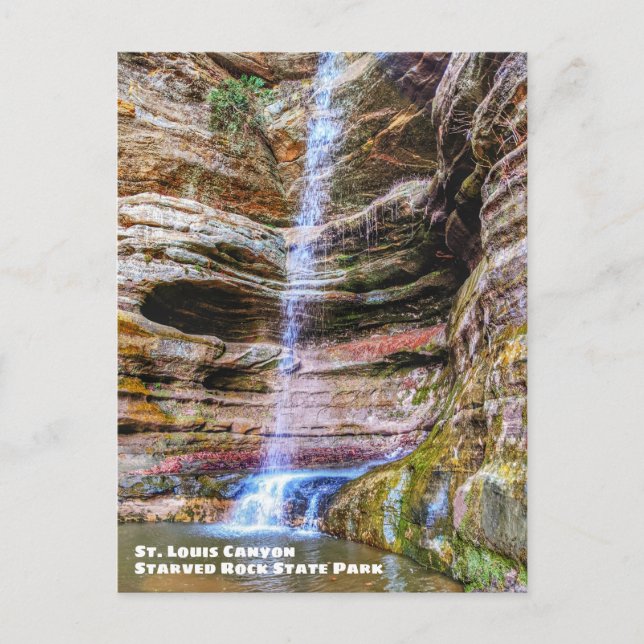 St. Louis Canyon, Starved Rock State Park Postcard (Front)