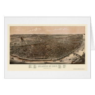 St Louis, carte panoramique de MOIS - 1896