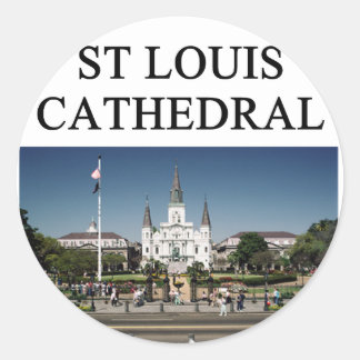 ST LOUIS CATHEDRAL new orleans Classic Round Sticker