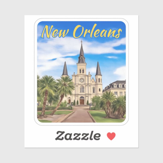 St Louis Cathedral New Orleans Watercolor (Sheet)