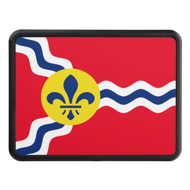 St. Louis city flag Trailer Hitch Cover (Front)