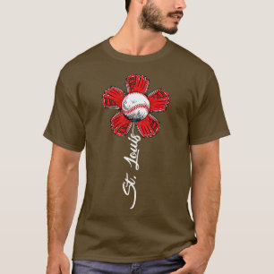 St Louis Colourful Flower Souvenir Tee I Love St L