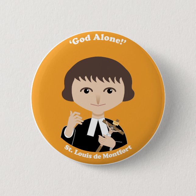 St. Louis de Montfort 2 Inch Round Button (Front)