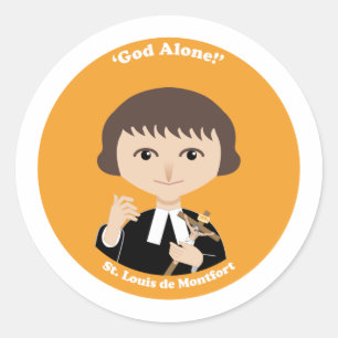 St. Louis de Montfort Classic Round Sticker