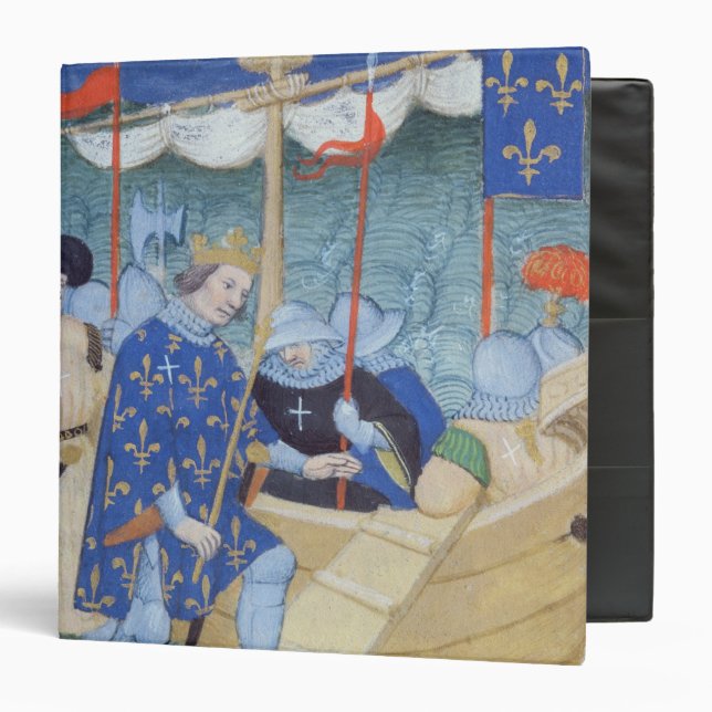 St. Louis embarking for the Crusades Binder (Front/Inside)