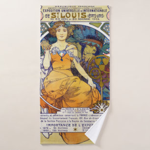 St. Louis Exhibition, Mucha Bath Towel
