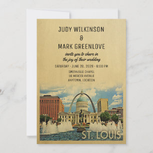 St Louis Faire-part de mariage Missouri Saint Loui