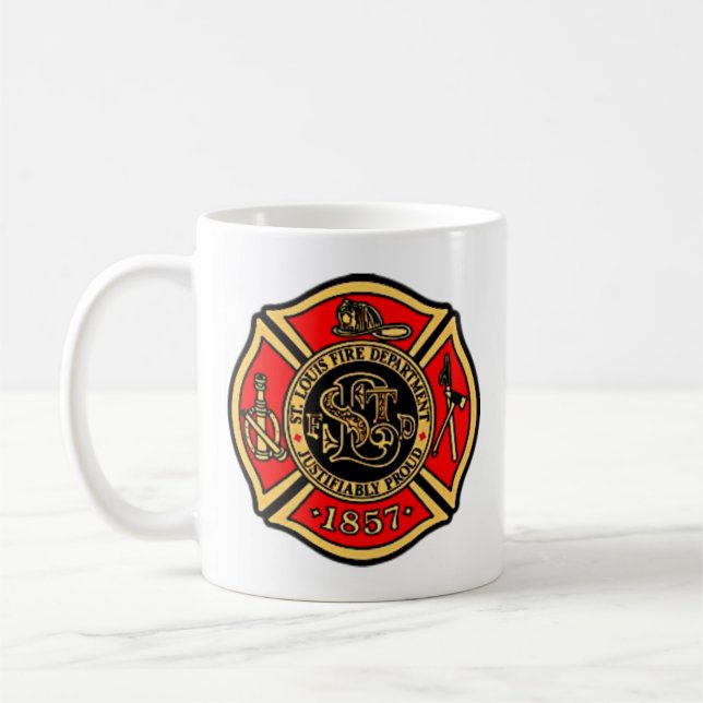 St. LOUIS FIRE DEPARTMENT. Coffee Mug (Left)
