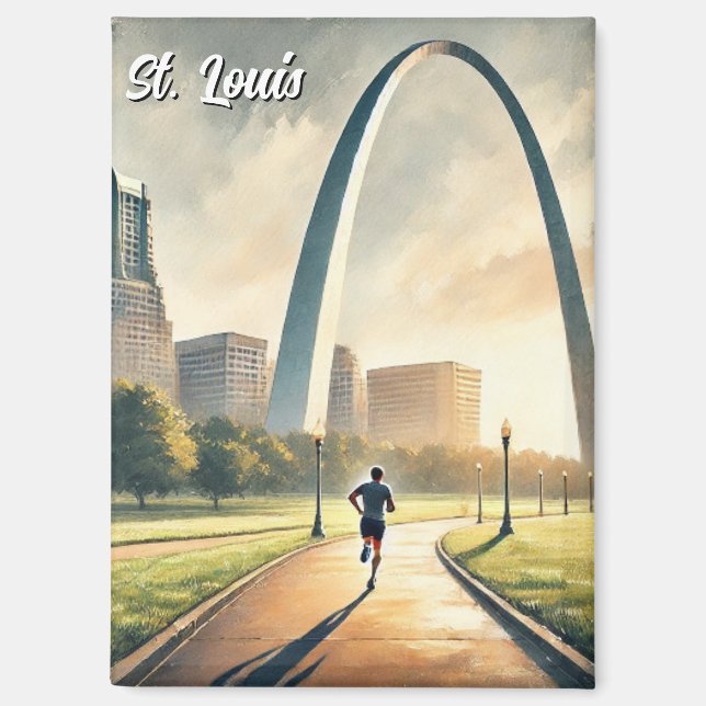 St Louis Gateway Arch Travel Magnet (Front)