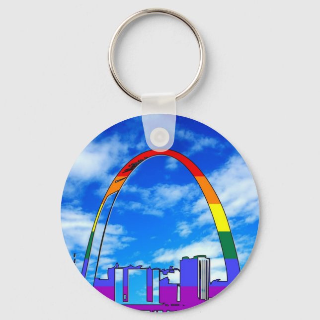 St. Louis GLBT Pride Keychain (Front)