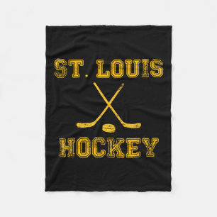 St. Louis Ice Hockey Sticks State Outile Stl Tee  Fleece Blanket