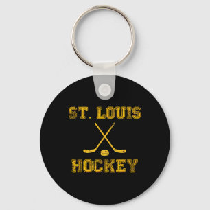 St. Louis Ice Hockey Sticks State Outile Stl Tee  Keychain