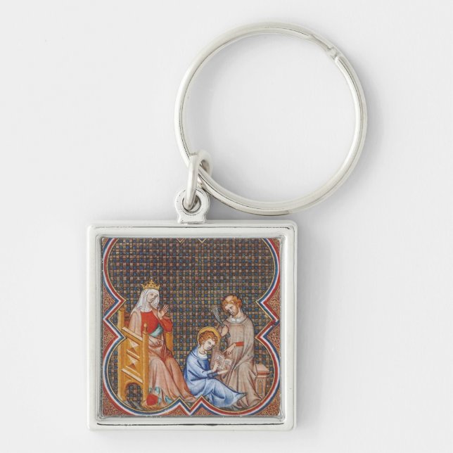 St. Louis IX of France Patron of Kings Art Keychain (Front)
